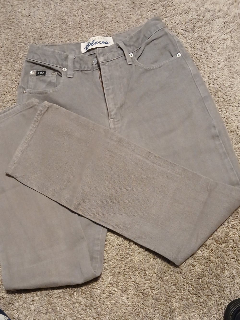 Express Bleus Grey Denim Jeans Size 1/2 R